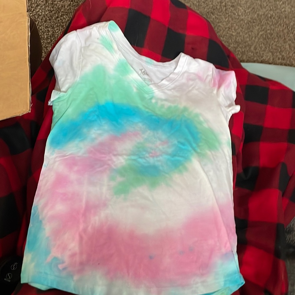 Home tie dye justice tee shirt